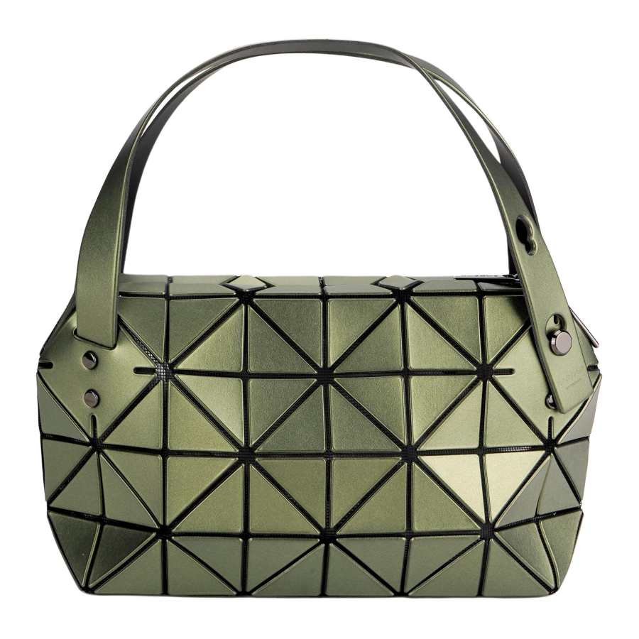 ISSEY MIYAKE Boston Polyvinyl Chloride Resin Boston Bag Handbag Women's Khaki