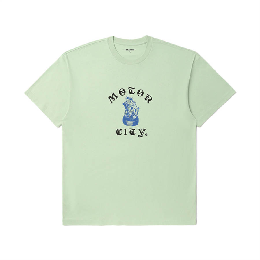 Carhartt WIP T Shirts Men's GRL/Green Crew Neck Moderate