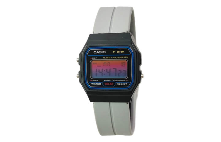 CASIO CASIO Custom Collection Quartz Movement Silicone Strap Watch Unisex Black Dial