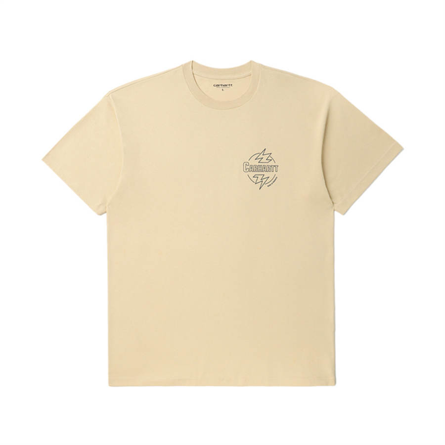 Carhartt WIP T Shirts Men's KHX/Khaki Crew Neck Moderate
