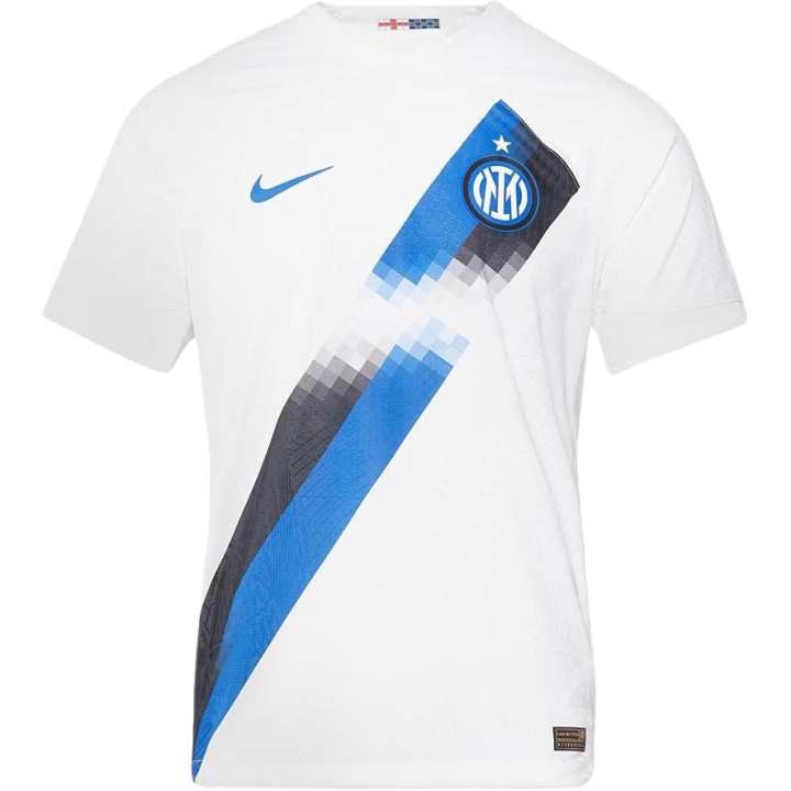 Nike Nike International Beige Blue Soccer Jersey Player Edition Men's White