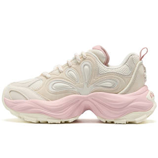 Palladium Textile, Synthetic Leather Low top Chunky Sneakers Women's White Pink