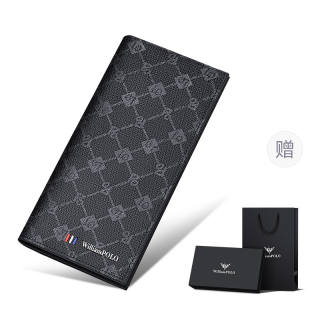 WilliamPOLO PVC Card Holder, Wallet Regular Men's Black