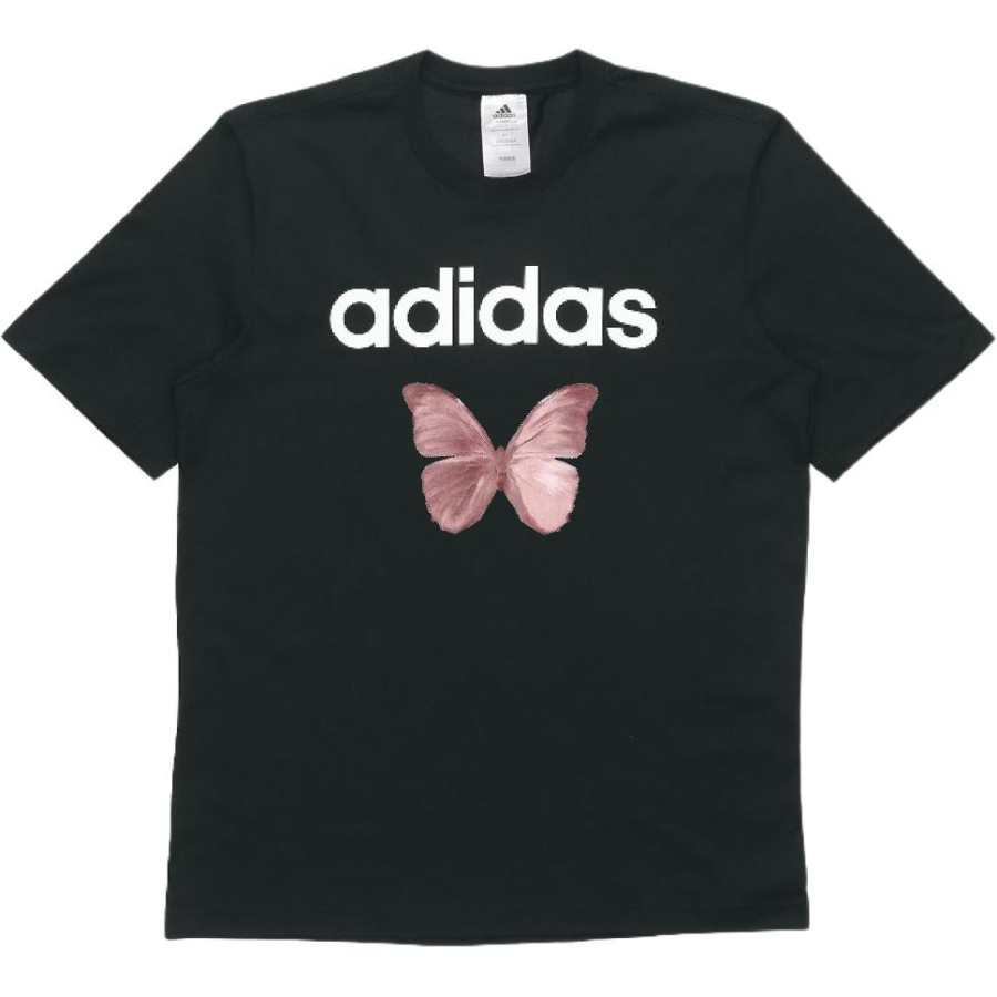 Adidas Adidas T Shirts Unisex Black Crew Neck Moderate Straight Fit