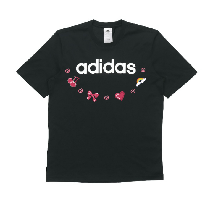Adidas Adidas T Shirts Unisex Black Crew Neck Moderate Straight Fit