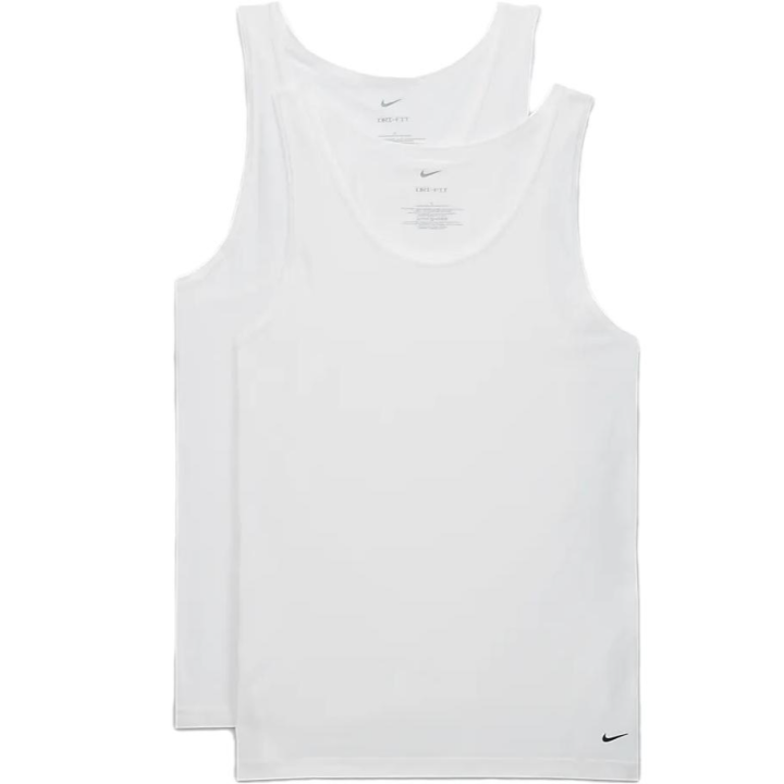 Nike Nike Dri FIT Essential Cotton Stretch Men's Slim Fit Tank Undershirt 2 Pack