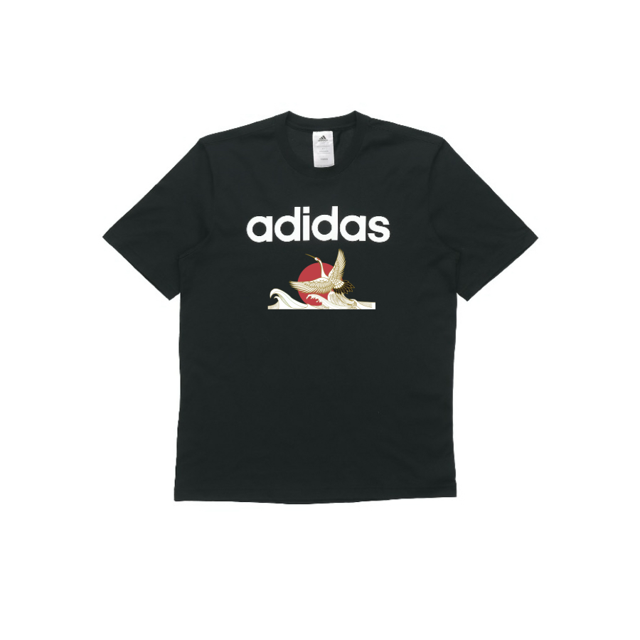 Adidas Adidas T Shirts Unisex Black Crew Neck Moderate Straight Fit