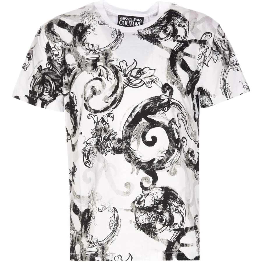 VERSACE JEANS COUTURE Graphic Printed Crewneck T Shirt