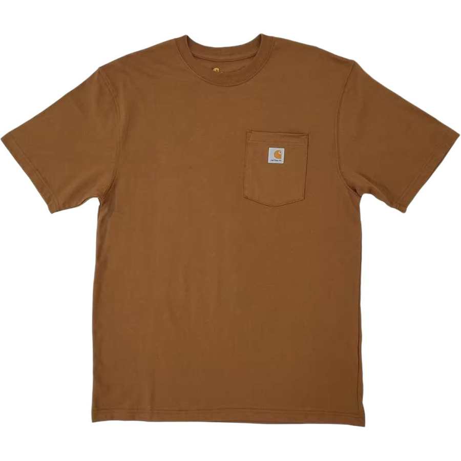 Carhartt K87 LOOSE FIT HEAVYWEIGHT SHORT SLEEVE T Shirt Men's Walnut Brown