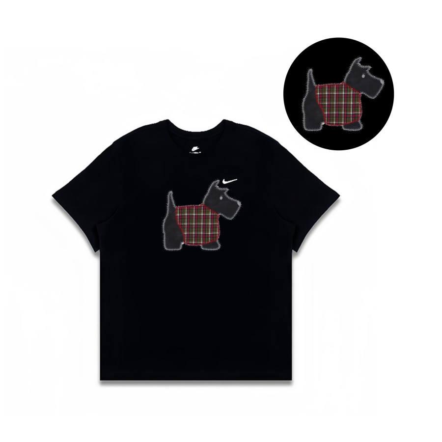 Nike Nike Sportswear T Shirts Men's Black Crew Neck Moderate Straight Fit