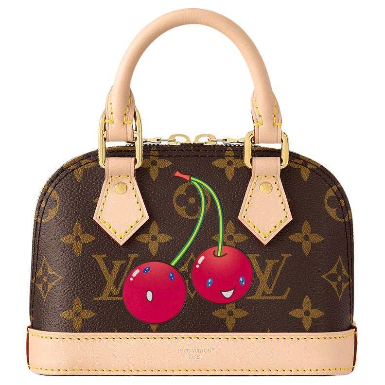 LOUIS VUITTON X Takashi Murakami Cherry Nano Alma Brown Monogram