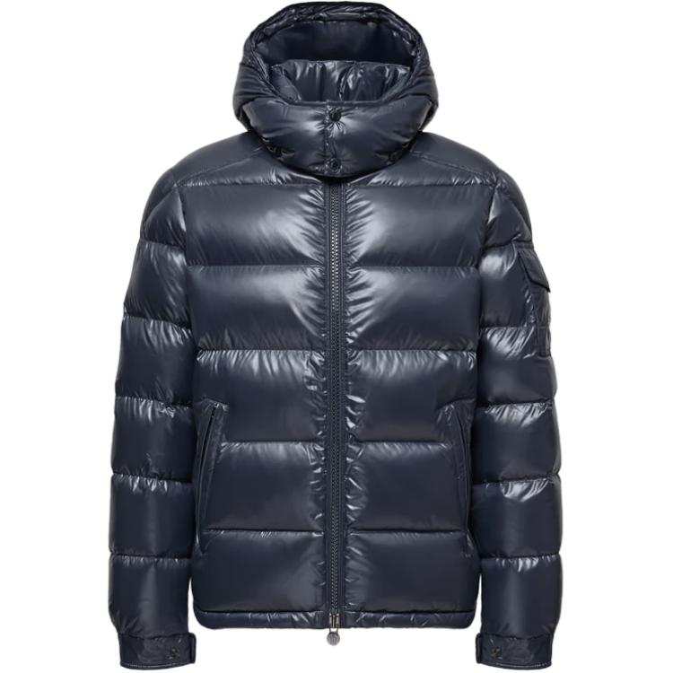 Moncler Moncler Maya Hooded Short Down Jacket Down Jacket Unisex Marine Blue