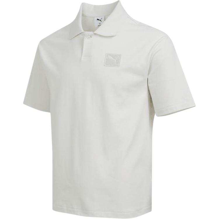 PUMA PUMA ESS Polo Shirts Men's White Lapel Thin Other
