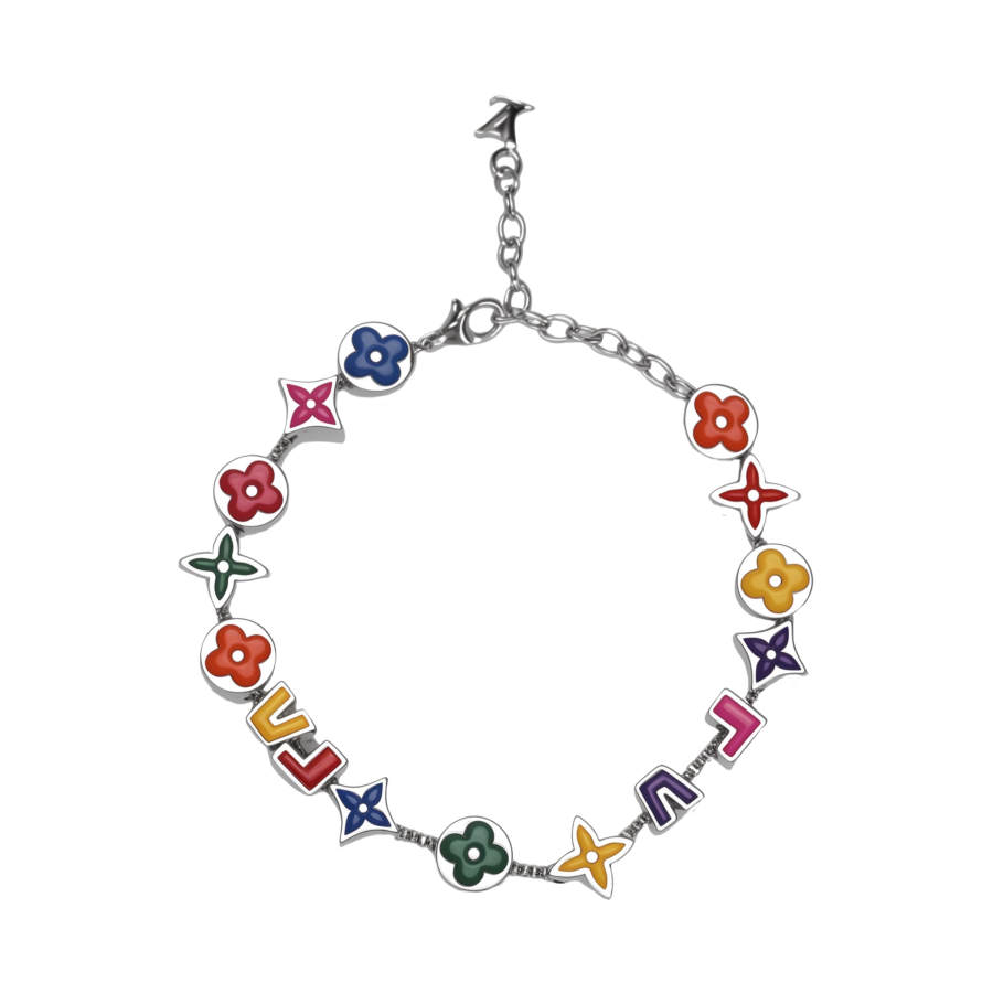 LOUIS VUITTON MONOGRAM PARTY Enamel Bracelets Unisex Multicolor