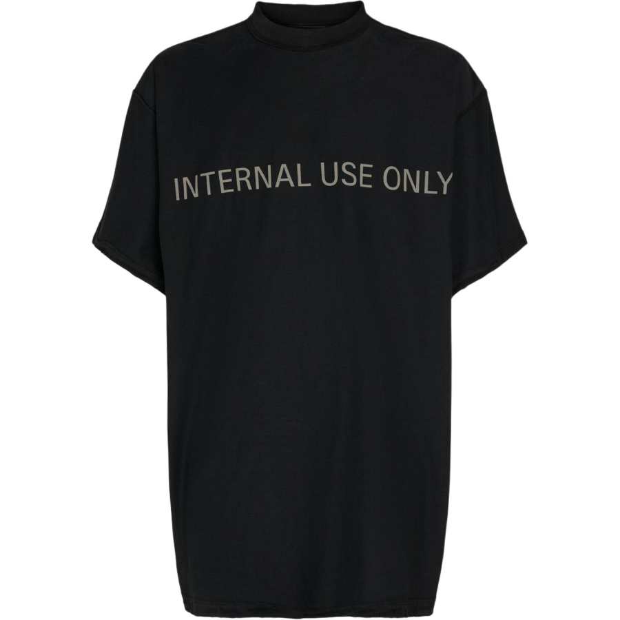 Balenciaga FW24 ‘Internal Use Only’ Inside-Out T-Shirt Black
