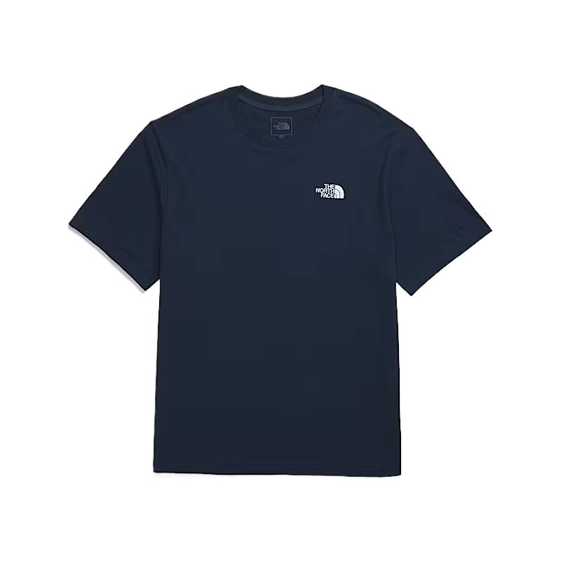 THE NORTH FACE T Shirts Men's Marine Blue Crew Neck Moderate Straight Fit