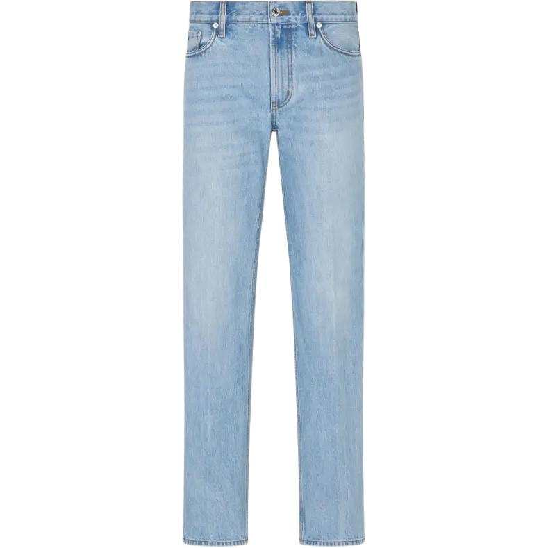 Emporio Armani J76 straight-fit stone-washed denim jeans