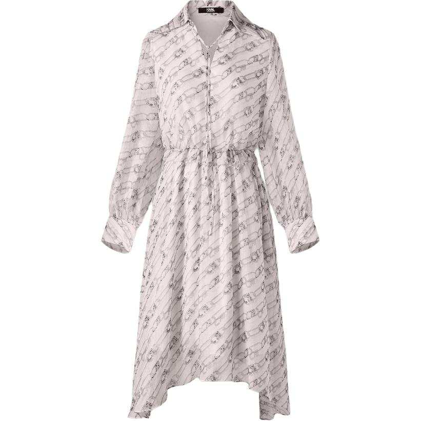 KARL LAGERFELD / Karl Lagerfeld Jeans Long Sleeved Dress Women's White