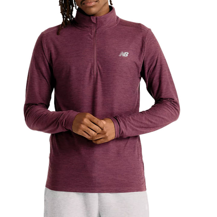 New Balance New Balance Space Dye 1/4 Zip T Shirt Men's