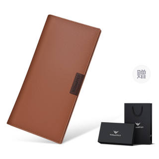 WILLIAMPOLO Top Grain Cow Leather Wallet Long Men's Multiple Colors