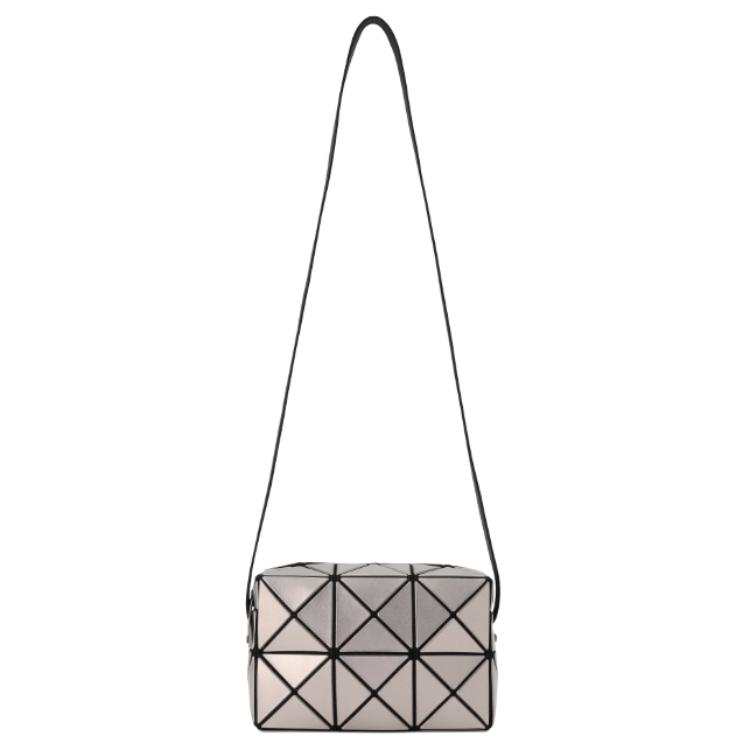 ISSEY MIYAKE Polyvinyl Chloride Resin Box Bag Crossbody Bag Women's Silver