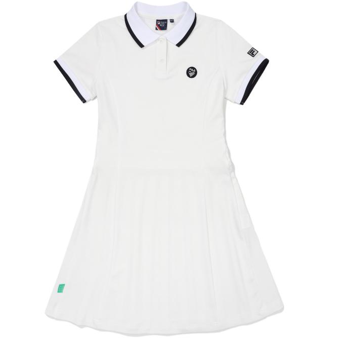 FILA Short Sleeved Dress Women's Ecru
