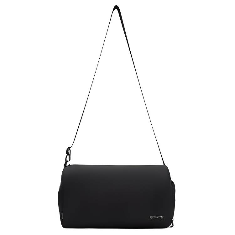 Skechers Fabric Shoulder Bag, Crossbody Bag Unisex Carbon Black