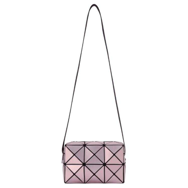 ISSEY MIYAKE PVC Box Bag Crossbody Bag Women's Light Pink