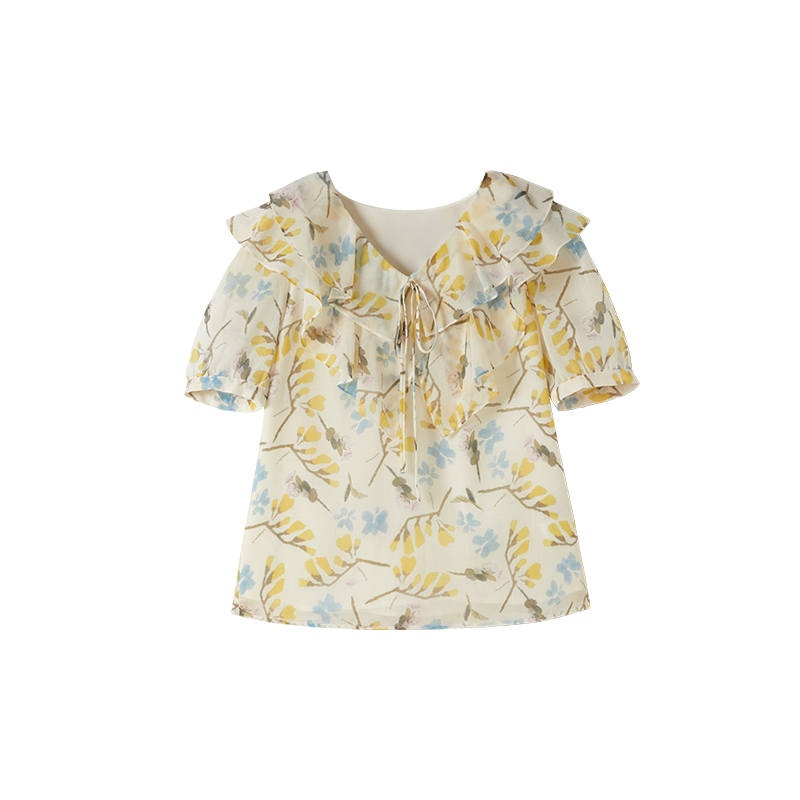 XIANGYING Chiffon Shirt Women's
