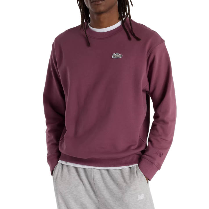 New Balance New Balance Sweatshirts Men's Light Plum Blossom Crew Neck Moderate Regular
