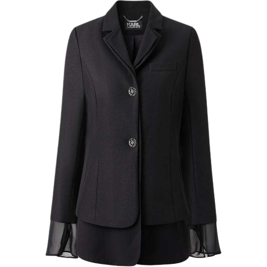 KARL LAGERFELD / Karl Lagerfeld Jeans Business Suit Coat Women's Black