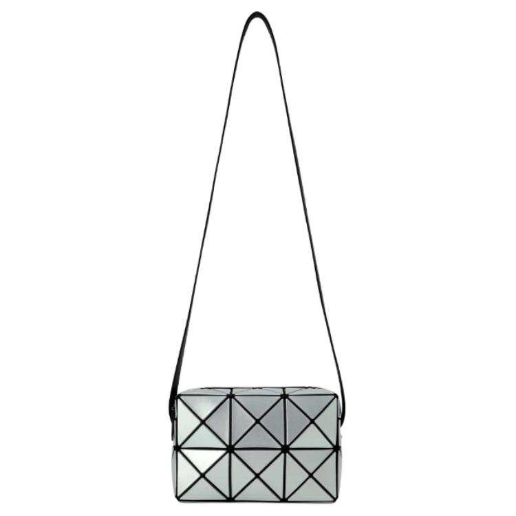 ISSEY MIYAKE Polyvinyl Chloride Resin Box Bag Crossbody Bag Women's Light Blue