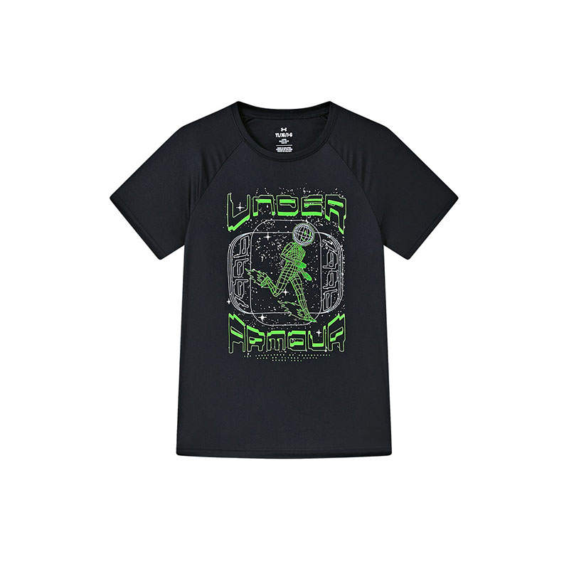 Under Armour Grade School Kids' Quick Dry T Shirts Crew Neck Thin