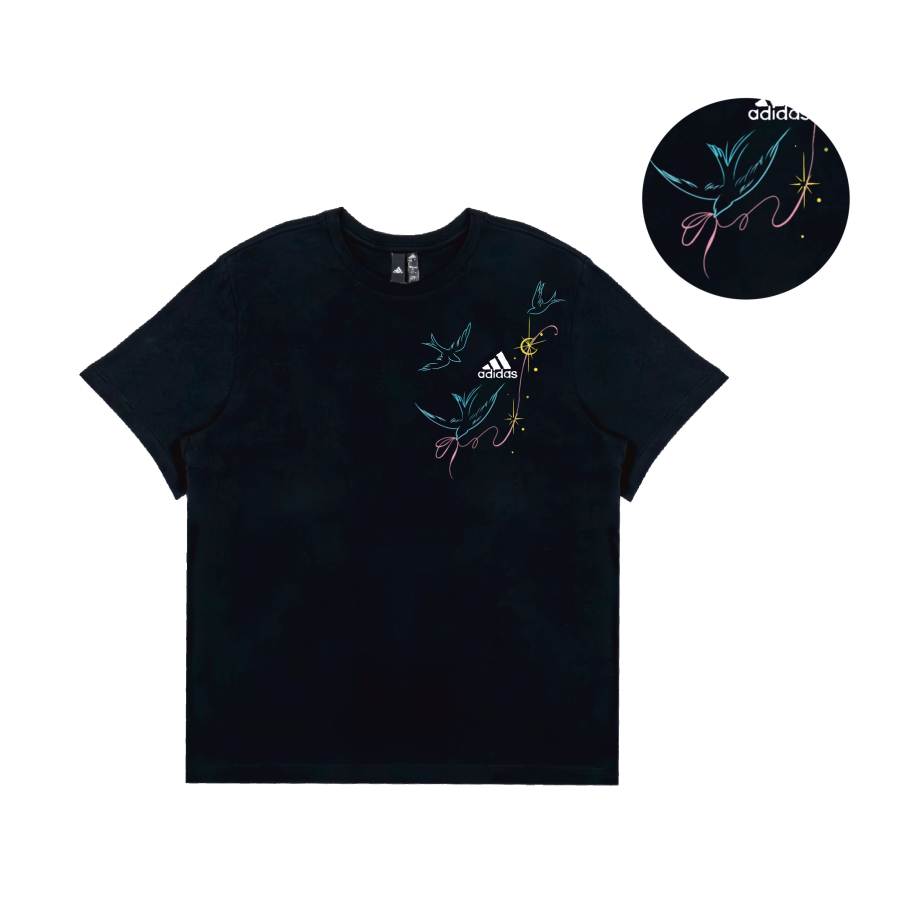 Adidas Adidas T Shirts Unisex Black Crew Neck Moderate Straight Fit