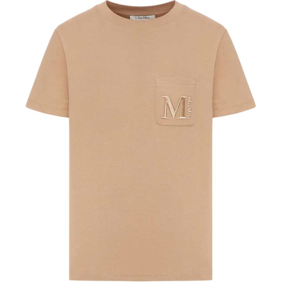 'S MAX MARA MaxMara logo-embroidered cotton T-shirt