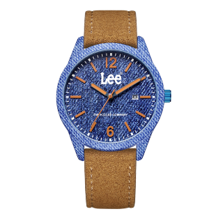 Lee Wrist Watches Quartz Movement Leather Strap White Dial Unisex