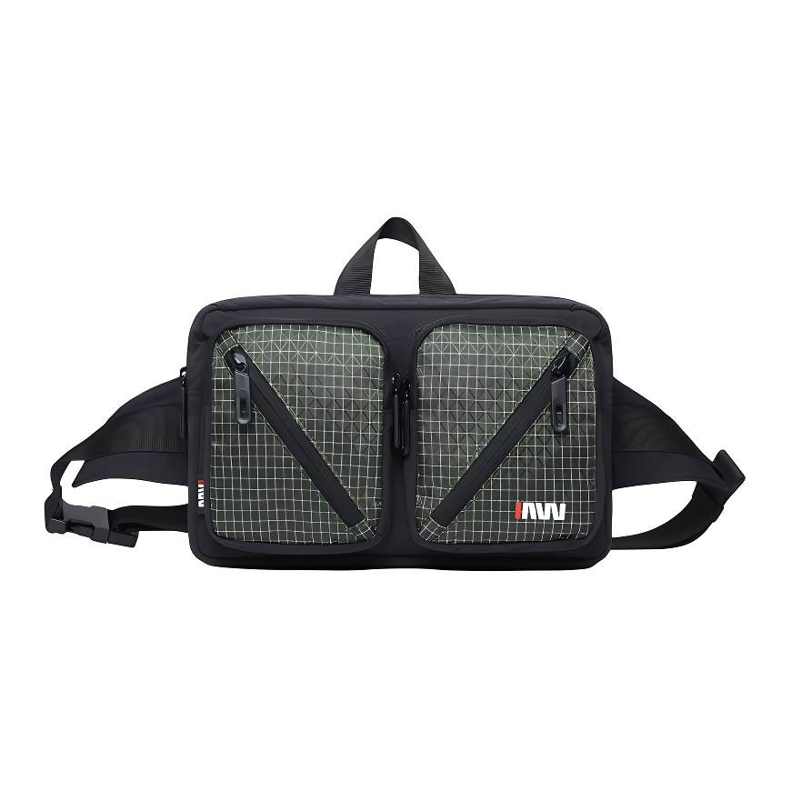 SEPTWOLVES Fabric Sling Bag Small Men's Army Green