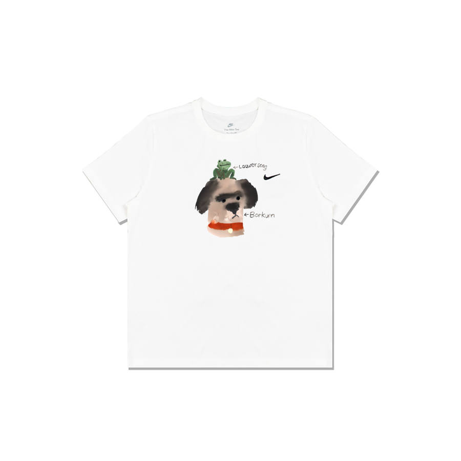 Nike Nike Swoosh T Shirts Men's White Crew Neck Moderate Straight Fit