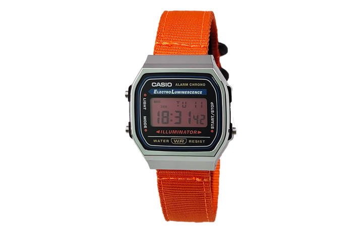 CASIO CASIO Custom Collection Quartz Movement Nylon Strap Watch Men's Watches Black Dial