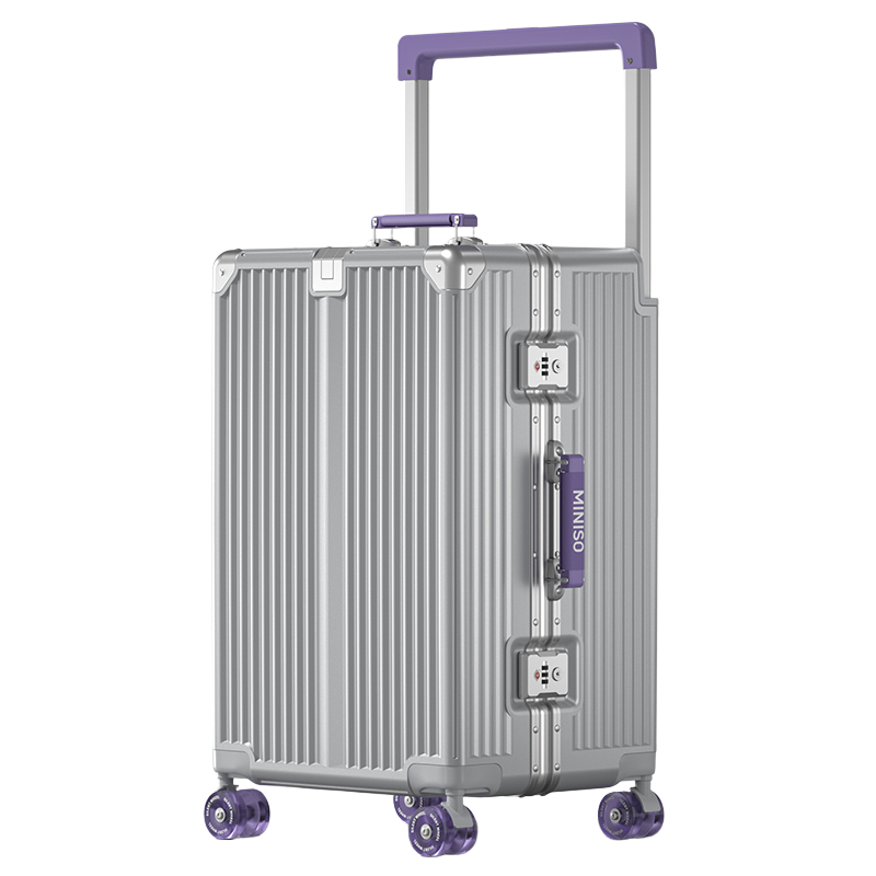 MINISO PC Quiet Explosion Proof Lock Luggage 20 Inch, 24 Inch, 26 Inch, 28 Inch Unisex