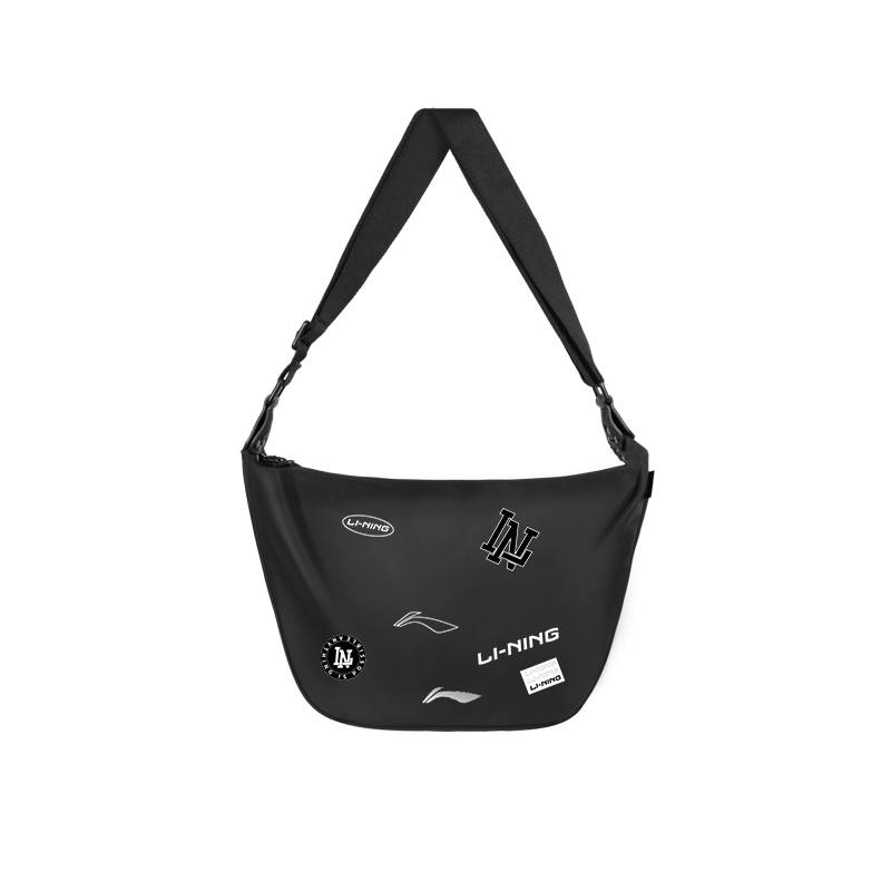 Li-Ning Li Ning Polyester Handbag Unisex Black