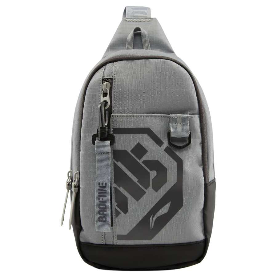 Li-Ning Li Ning BADFIVE Polyester One Shoulder Crossbody Sling Bag Regular Unisex Ultimate Gray