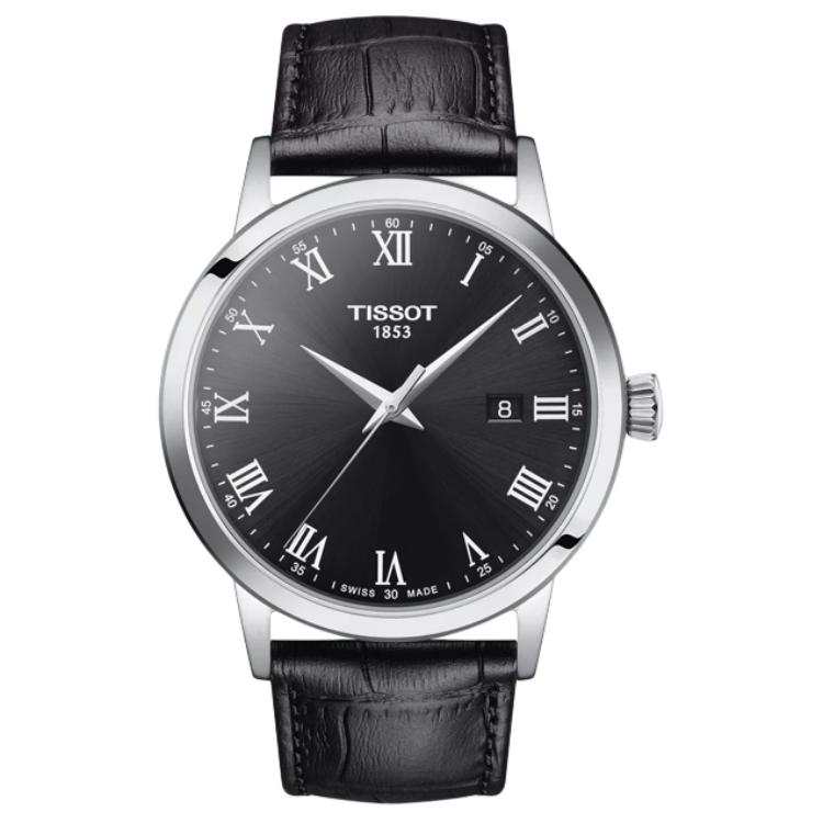 TISSOT Classic Dreamy Collection Quartz Movement 50m Waterproof Men's Watches Watch 42mm Black Dial
