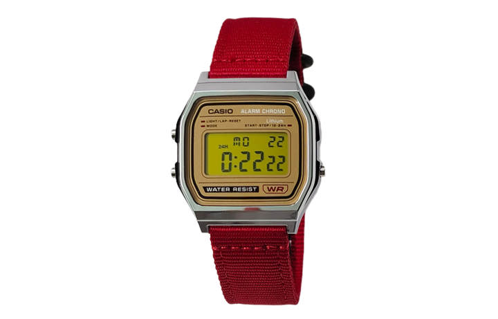 CASIO CASIO Custom Collection Quartz Movement Nylon Strap Watch Men's Watches Gold Dial