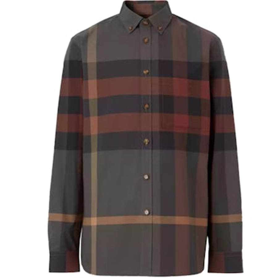 Burberry Shirt Men's Brick Gray