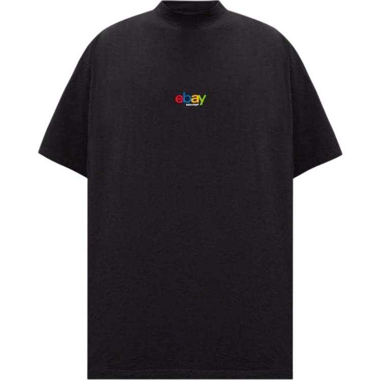 Balenciaga T Shirt Loose Fit Unisex Black