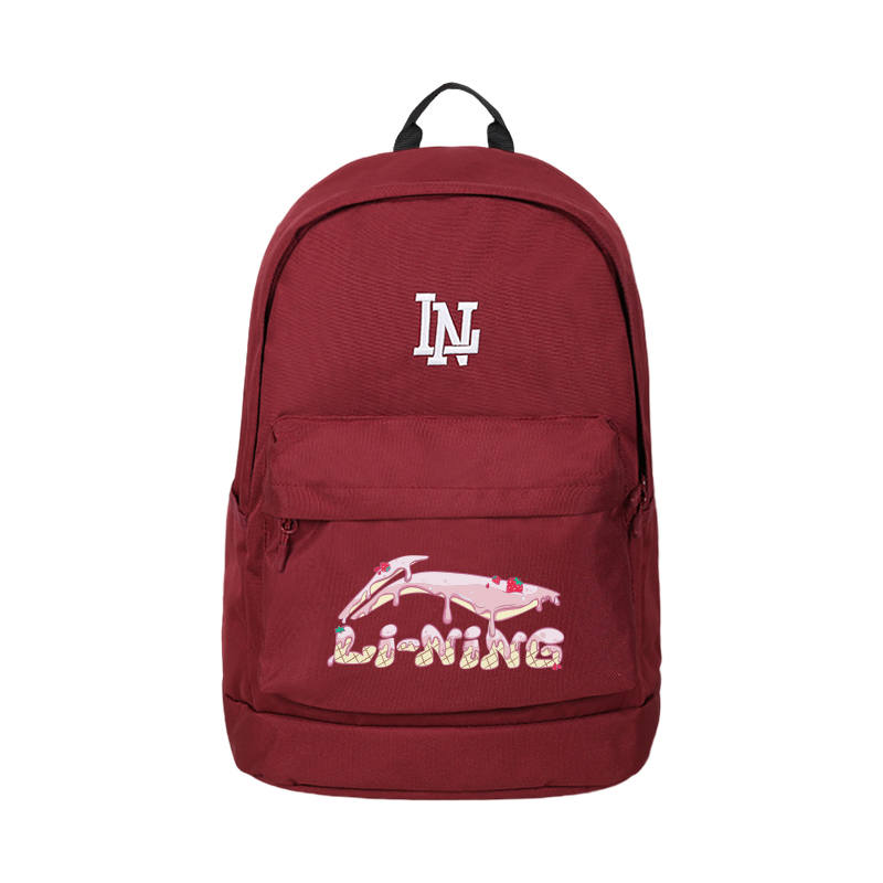 Li-Ning Li Ning Polyester Backpack Unisex Burgundy