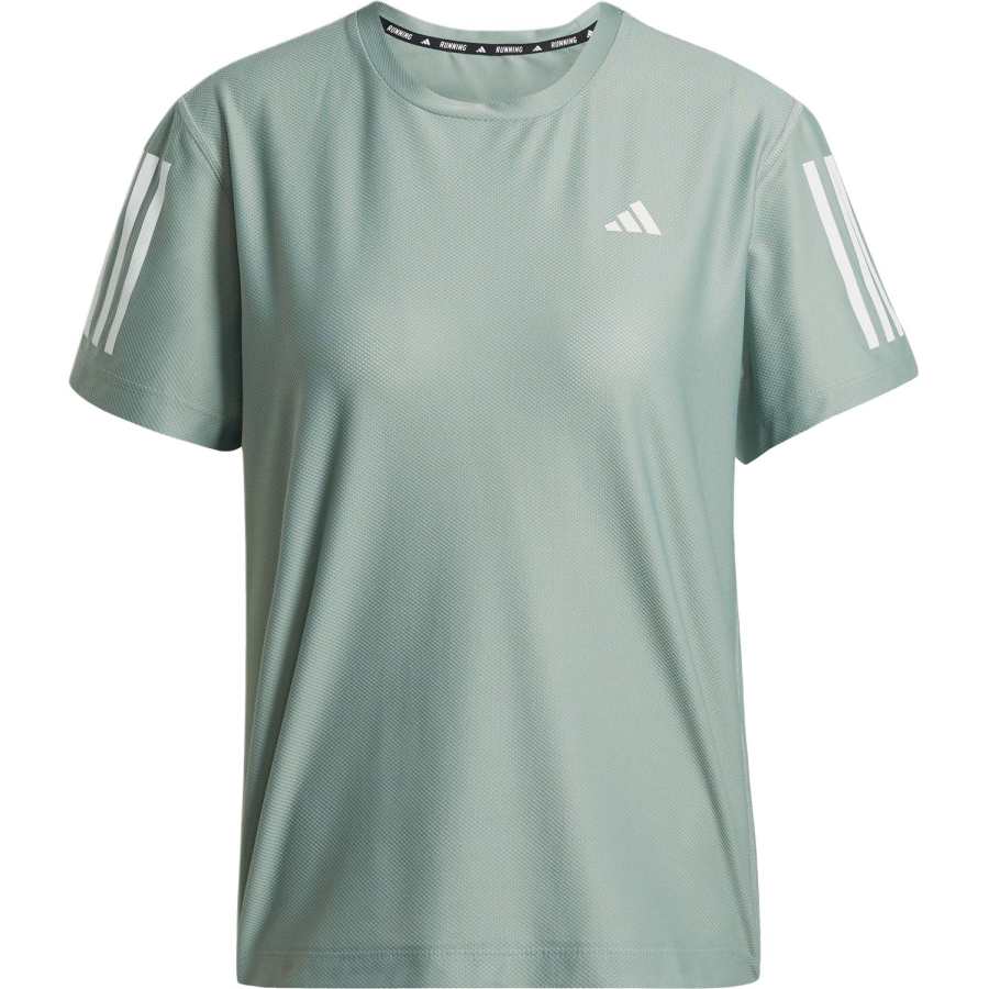 Adidas Adidas Women's Own The Run T Shirt Silver Green