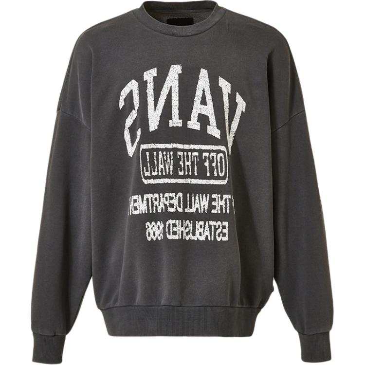 Vans Vans Sweatshirts Unisex Gray Crew Neck Moderate