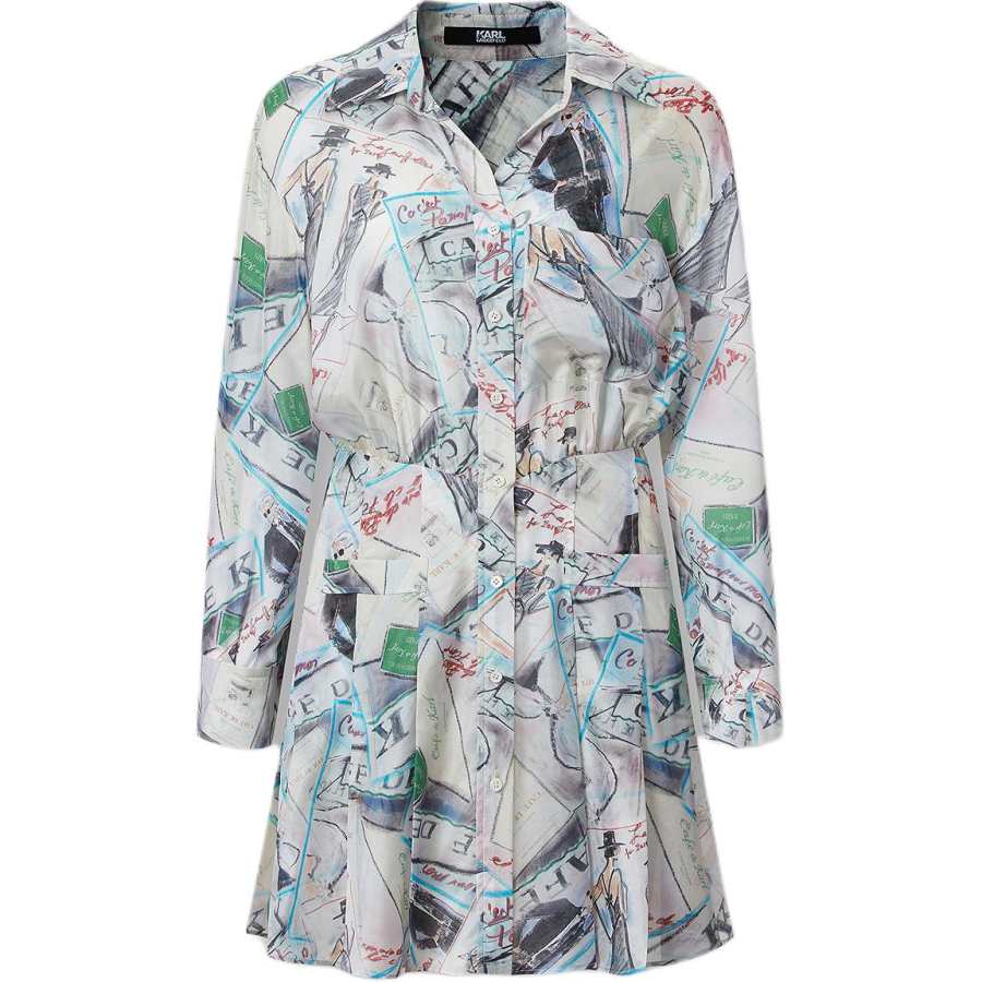 KARL LAGERFELD / Karl Lagerfeld Jeans Long Sleeved Dress Women's Mixed Color